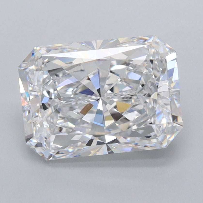 2.22 Carat Radiant Shaped, Excellent Cut, D Color, FL Clarity, IGI Certified Lab Grown Diamond