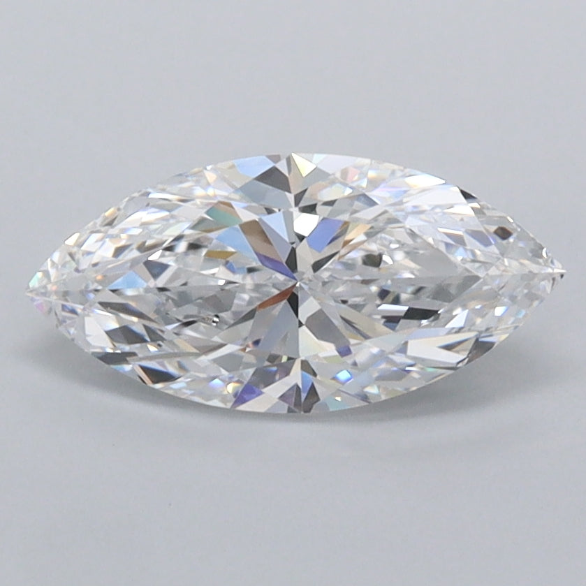 1.00 Carat Marquise Shaped, Ideal Cut, D Color, FL Clarity, IGI Certified Lab Grown Diamond