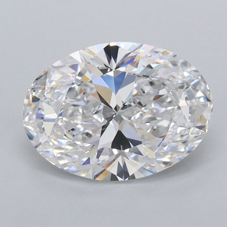 1.43 Carat Oval Shaped, Ideal Cut, D Color, FL Clarity, IGI Certified Lab Grown Diamond