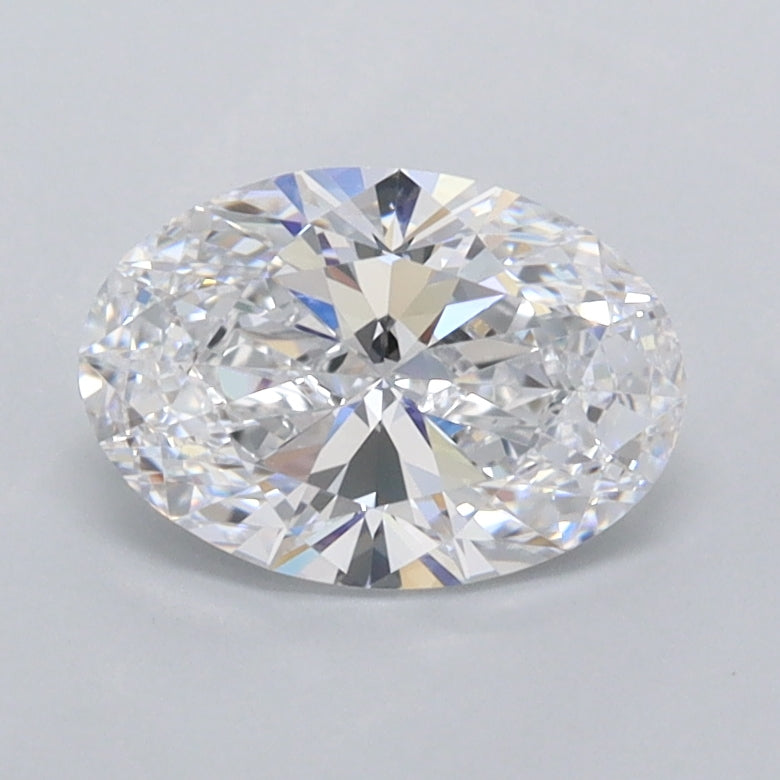 1.02 Carat Oval Shaped, Ideal Cut, D Color, FL Clarity, IGI Certified Lab Grown Diamond