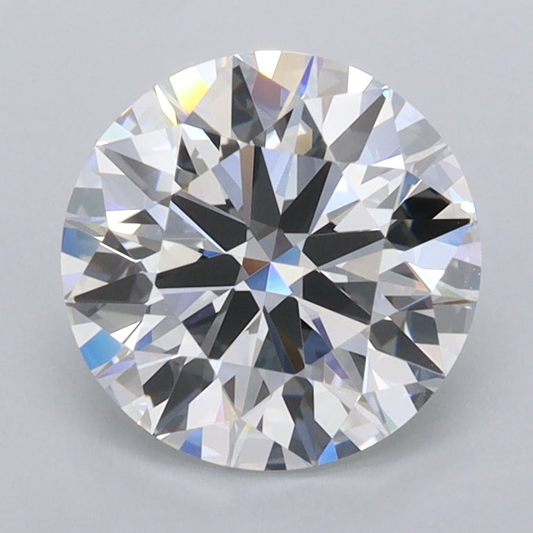 2.04 Carat Round Shaped, Ideal Cut, D Color, FL Clarity, IGI Certified Lab Grown Diamond