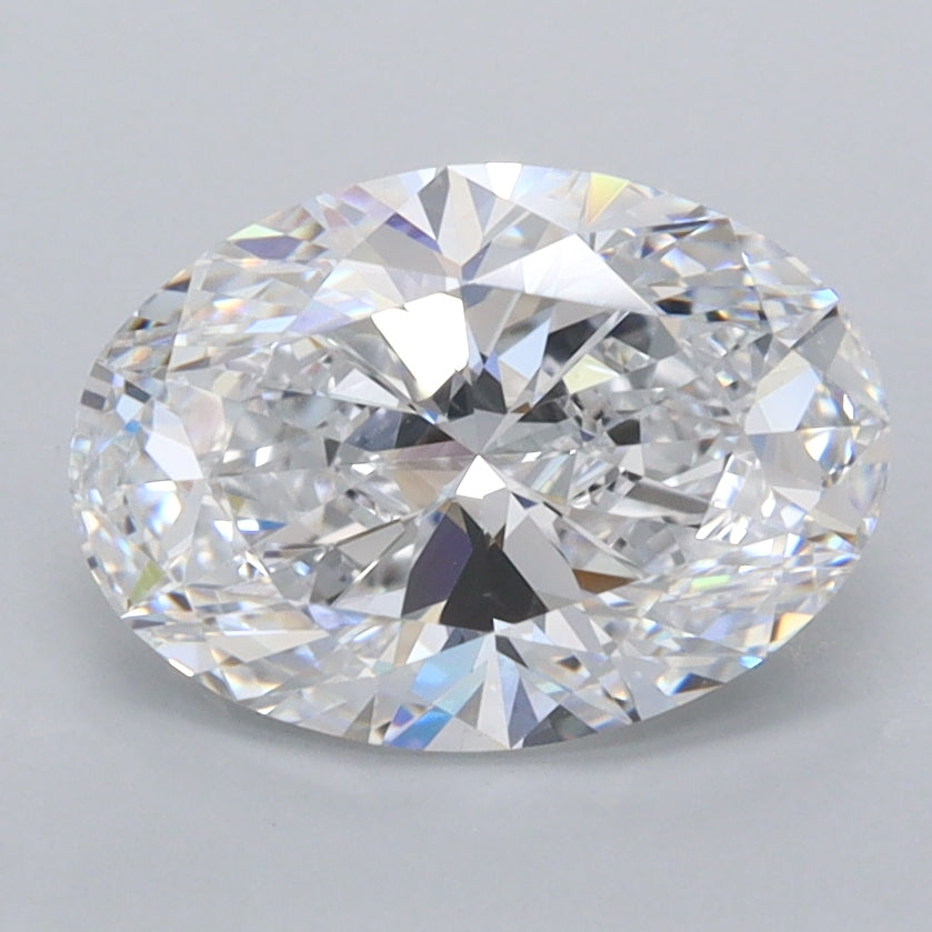2.04 Carat Oval Shaped, Ideal Cut, D Color, FL Clarity, IGI Certified Lab Grown Diamond