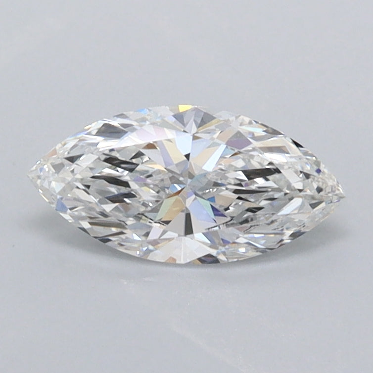 0.55 Carat Marquise Shaped, Excellent Cut, E Color, FL Clarity, IGI Certified Lab Grown Diamond
