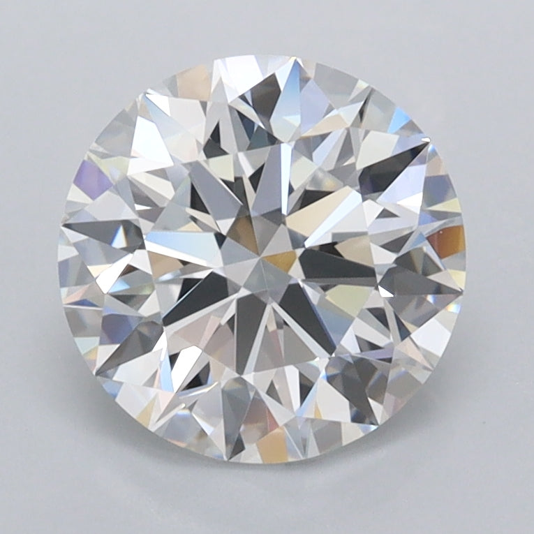 2.01 Carat Round Shaped, Ideal Cut, D Color, FL Clarity, IGI Certified Lab Grown Diamond