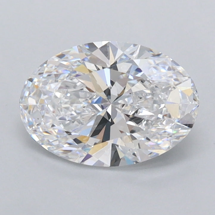 1.06 Carat Oval Shaped, Ideal Cut, D Color, FL Clarity, IGI Certified Lab Grown Diamond