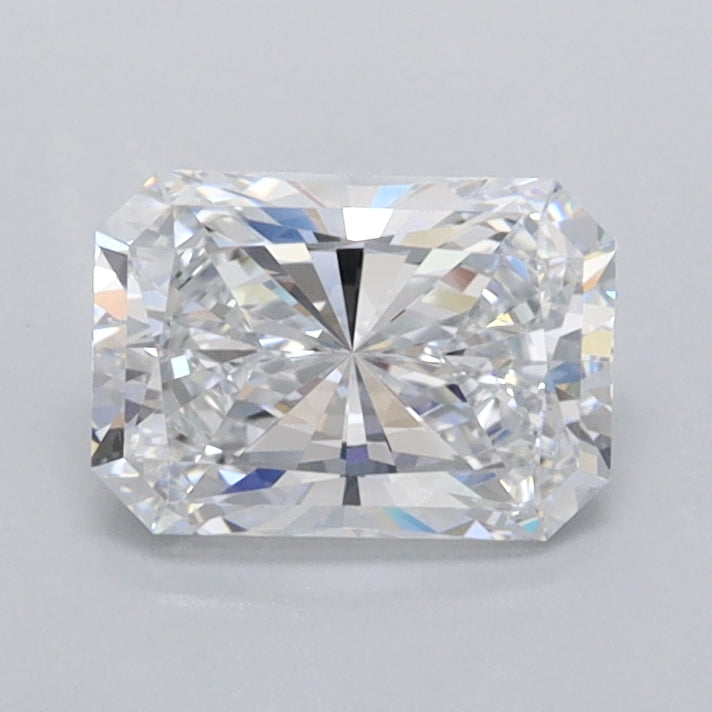 0.98 Carat Radiant Shaped, Ideal Cut, D Color, FL Clarity, IGI Certified Lab Grown Diamond
