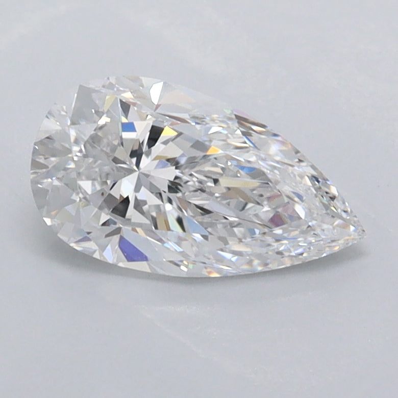0.96 Carat Pear Shaped, Very Good Cut, D Color, IF Clarity, IGI Certified Lab Grown Diamond
