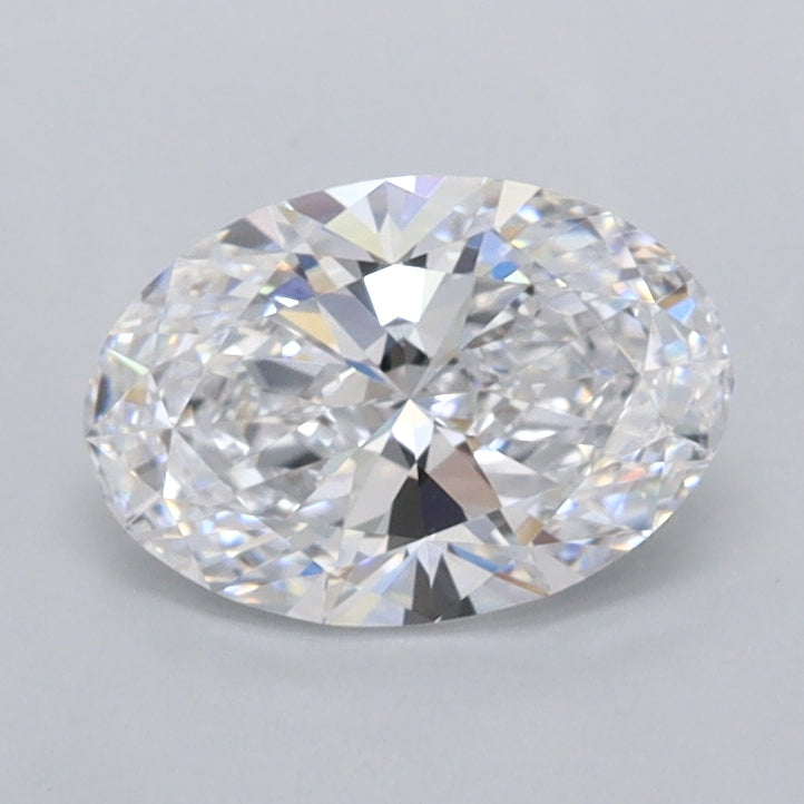 0.90 Carat Oval Shaped, Ideal Cut, D Color, FL Clarity, IGI Certified Lab Grown Diamond