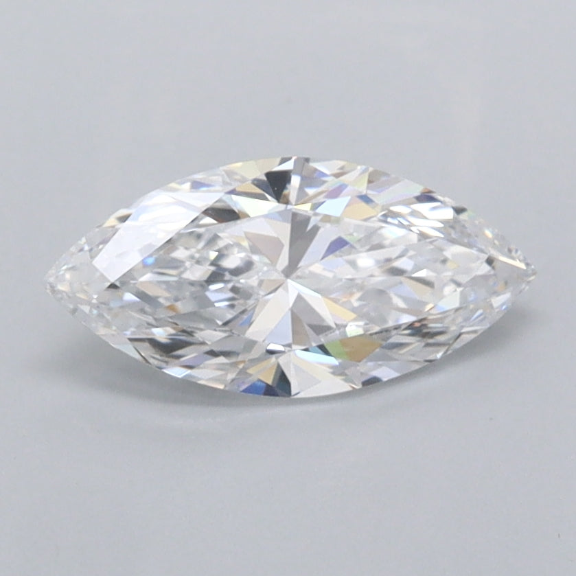 0.75 Carat Marquise Shaped, Ideal Cut, D Color, FL Clarity, IGI Certified Lab Grown Diamond