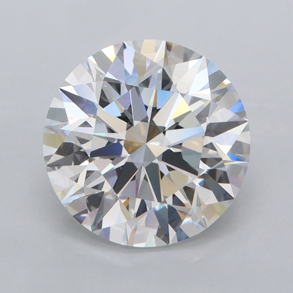 3.03 Carat Round Shaped, Ideal Cut, D Color, FL Clarity, IGI Certified Lab Grown Diamond