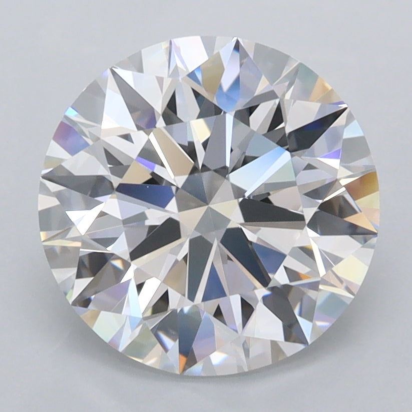 2.92 Carat Round Shaped, Ideal Cut, E Color, FL Clarity, IGI Certified Lab Grown Diamond