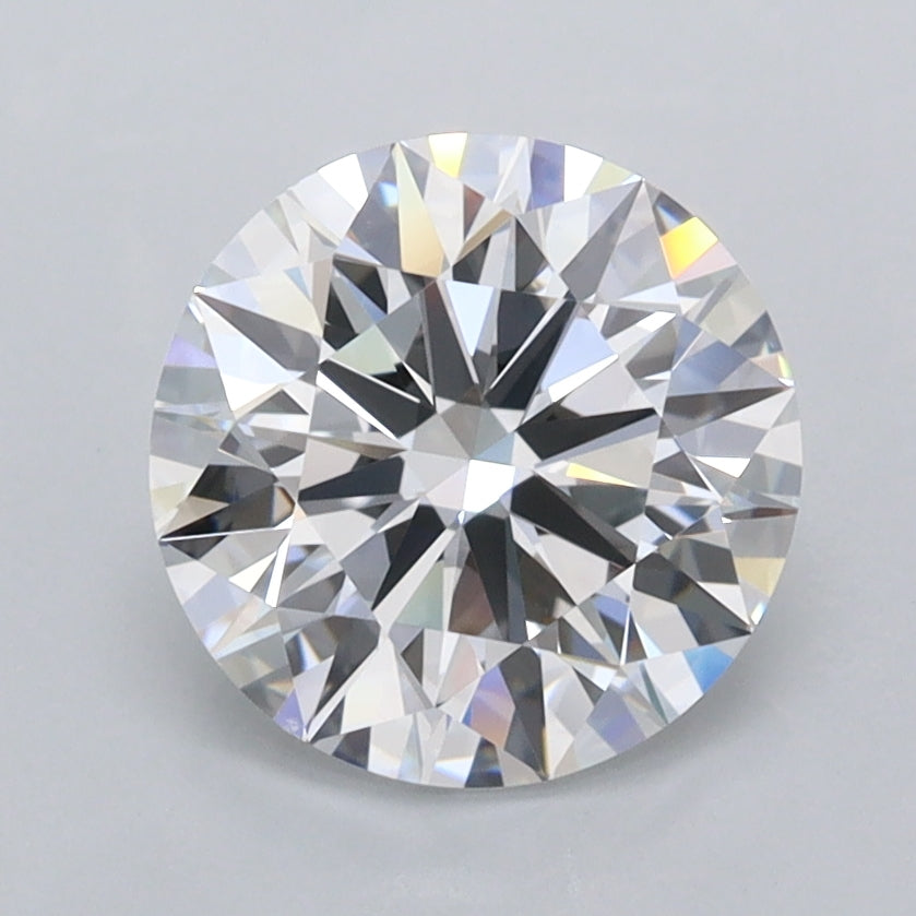 1.95 Carat Round Shaped, Ideal Cut, D Color, FL Clarity, IGI Certified Lab Grown Diamond