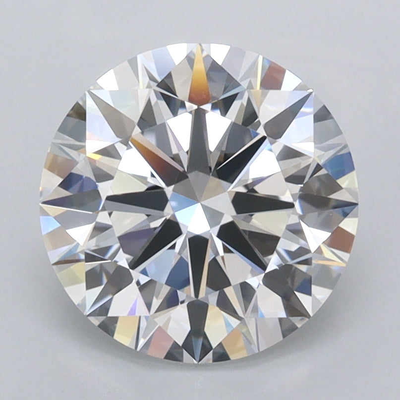 2.48 Carat Round Shaped, Ideal Cut, D Color, FL Clarity, IGI Certified Lab Grown Diamond