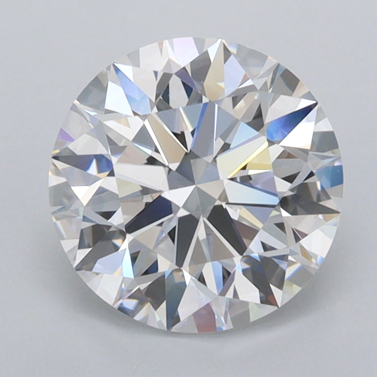 2.04 Carat Round Shaped, Ideal Cut, D Color, FL Clarity, IGI Certified Lab Grown Diamond