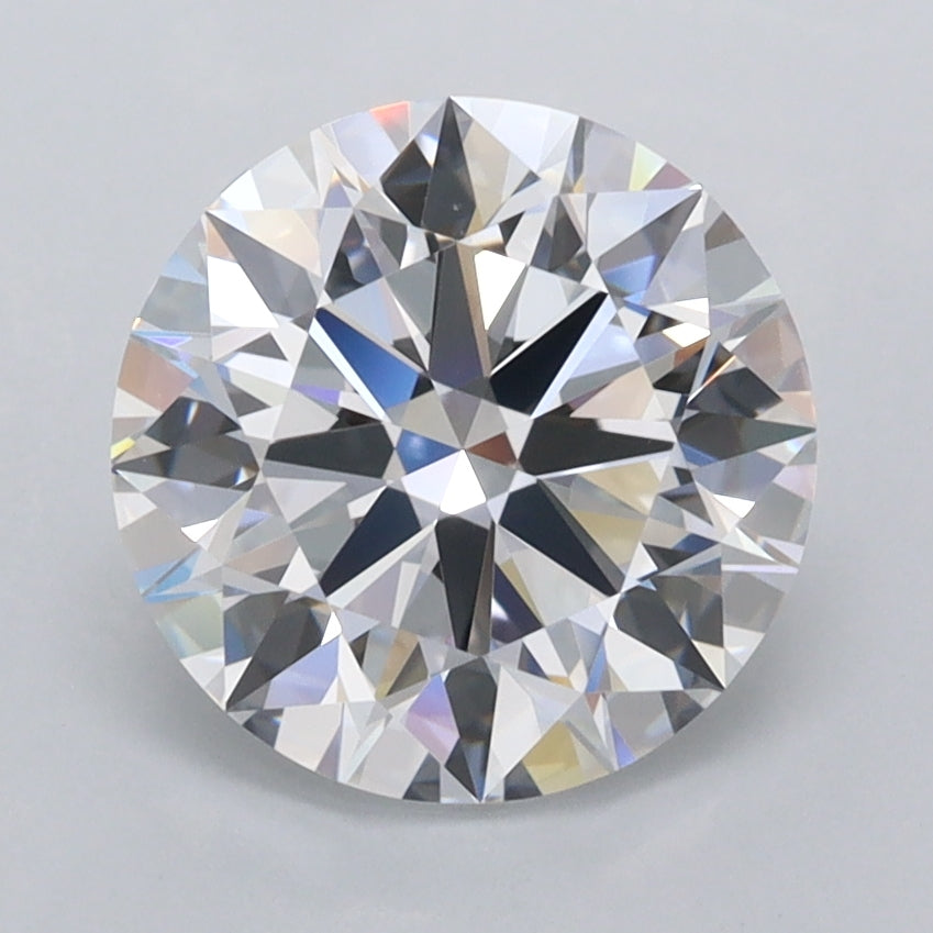 2.49 Carat Round Shaped, Ideal Cut, D Color, FL Clarity, IGI Certified Lab Grown Diamond
