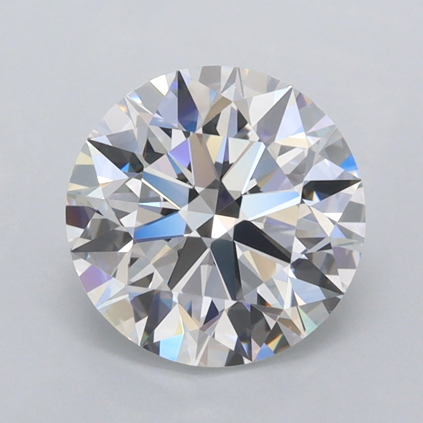 2.09 Carat Round Shaped, Ideal Cut, D Color, FL Clarity, IGI Certified Lab Grown Diamond