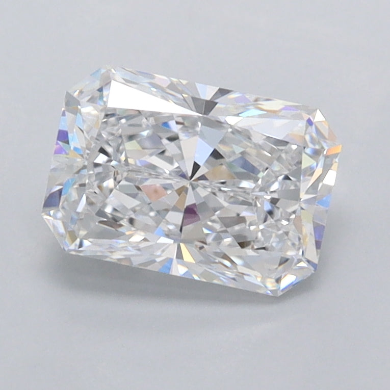 1.25 Carat Radiant Shaped, Excellent Cut, D Color, FL Clarity, IGI Certified Lab Grown Diamond