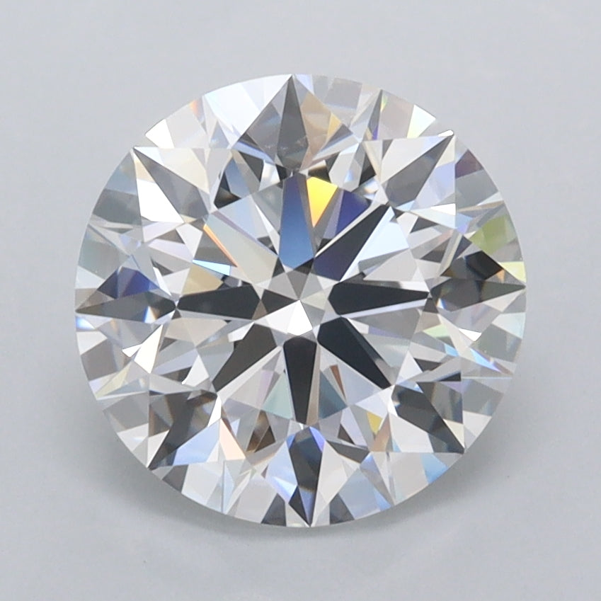 2.49 Carat Round Shaped, Ideal Cut, D Color, FL Clarity, IGI Certified Lab Grown Diamond