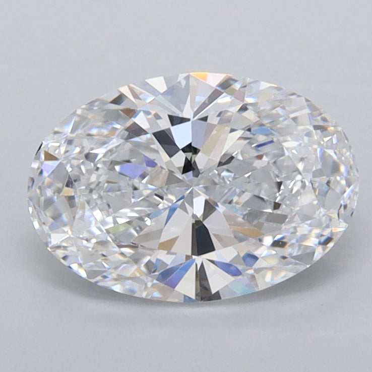 1.31 Carat Oval Shaped, Ideal Cut, D Color, FL Clarity, IGI Certified Lab Grown Diamond