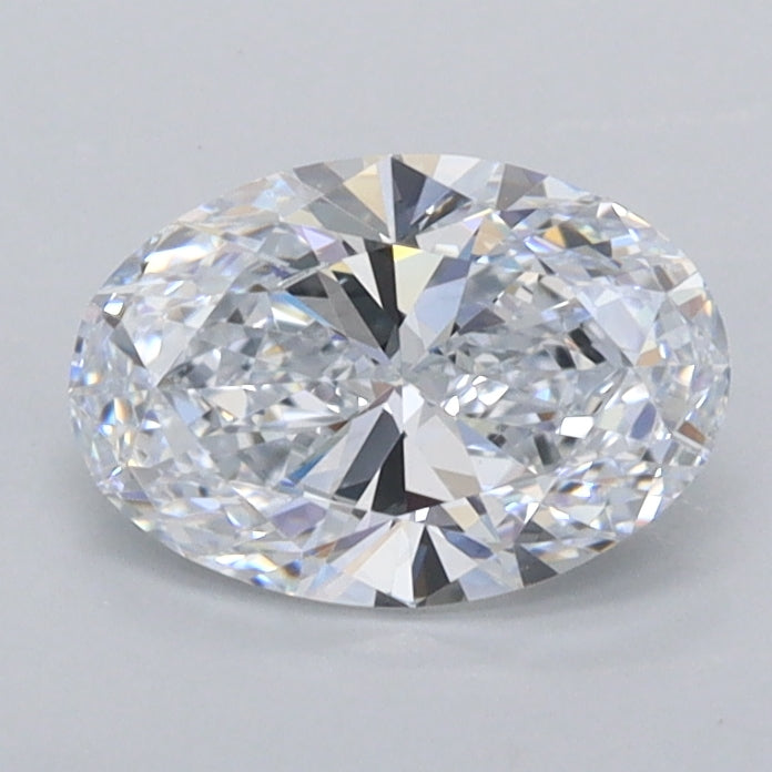 0.96 Carat Oval Shaped, Ideal Cut, D Color, FL Clarity, IGI Certified Lab Grown Diamond