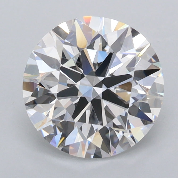 2.01 Carat Round Shaped, Ideal Cut, D Color, FL Clarity, IGI Certified Lab Grown Diamond