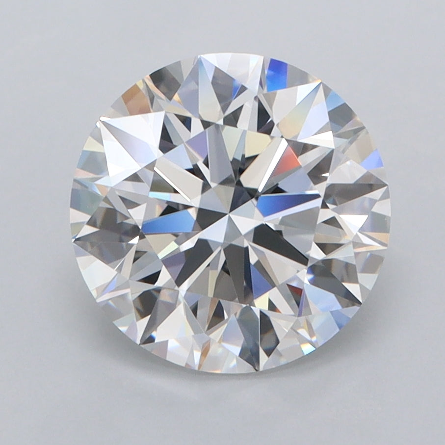 2.67 Carat Round Shaped, Ideal Cut, D Color, FL Clarity, IGI Certified Lab Grown Diamond