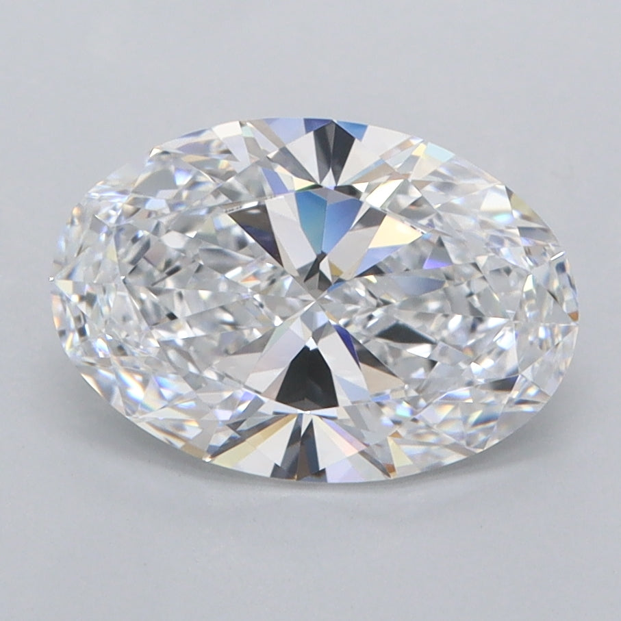 1.96 Carat Oval Shaped, Ideal Cut, D Color, FL Clarity, IGI Certified Lab Grown Diamond