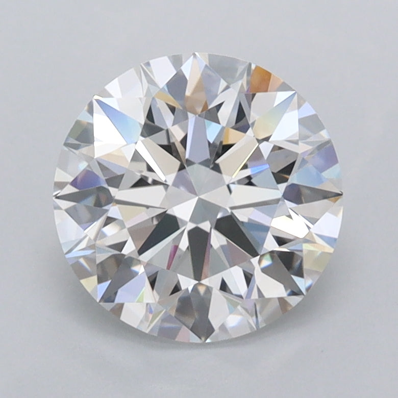 1.73 Carat Round Shaped, Ideal Cut, D Color, FL Clarity, IGI Certified Lab Grown Diamond