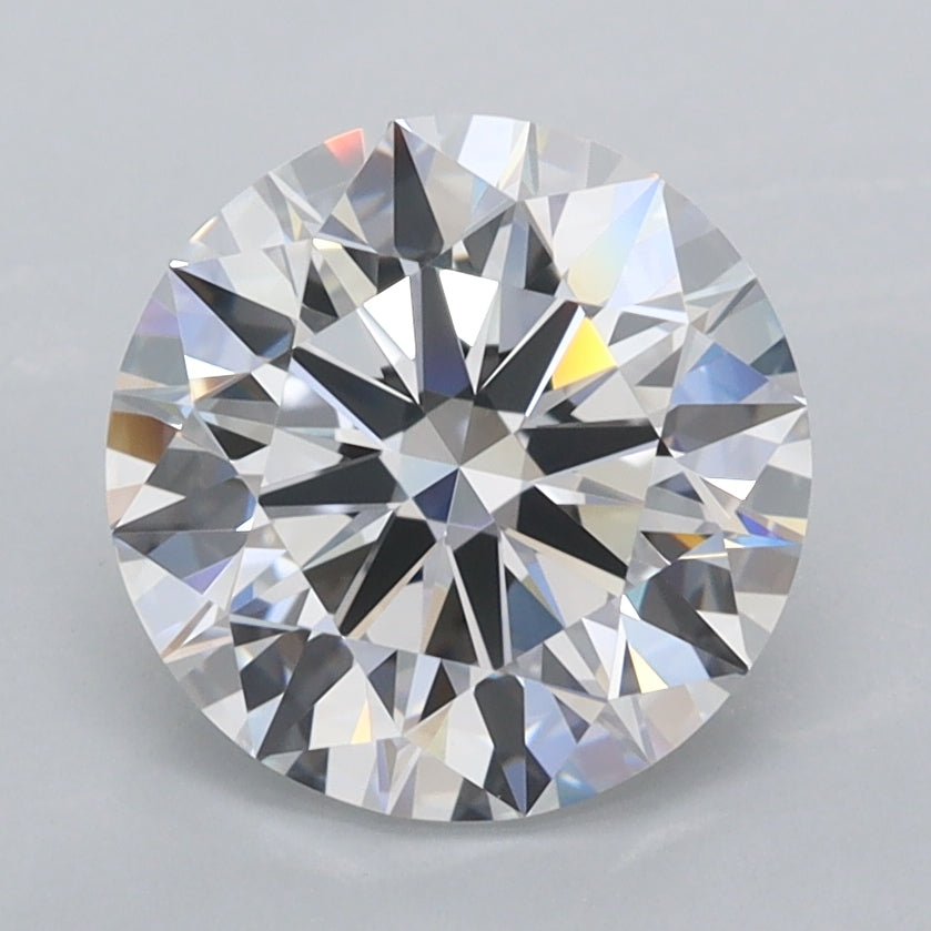 2.40 Carat Round Shaped, Ideal Cut, D Color, FL Clarity, IGI Certified Lab Grown Diamond
