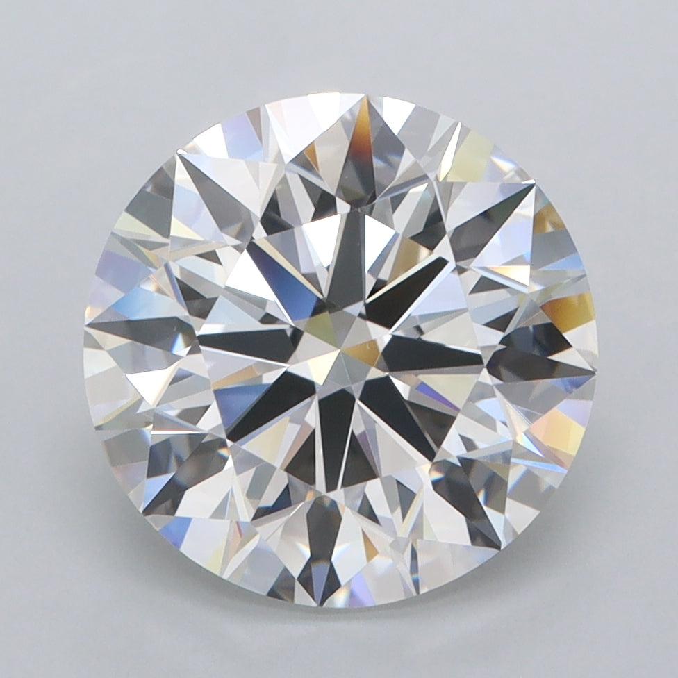 3.80 Carat Round Shaped, Ideal Cut, D Color, FL Clarity, IGI Certified Lab Grown Diamond