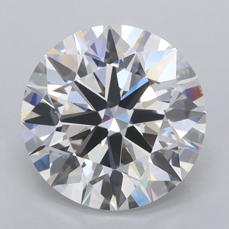 2.11 Carat Round Shaped, Ideal Cut, D Color, FL Clarity, IGI Certified Lab Grown Diamond