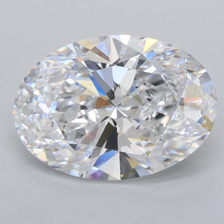 1.64 Carat Oval Shaped, Ideal Cut, D Color, FL Clarity, IGI Certified Lab Grown Diamond