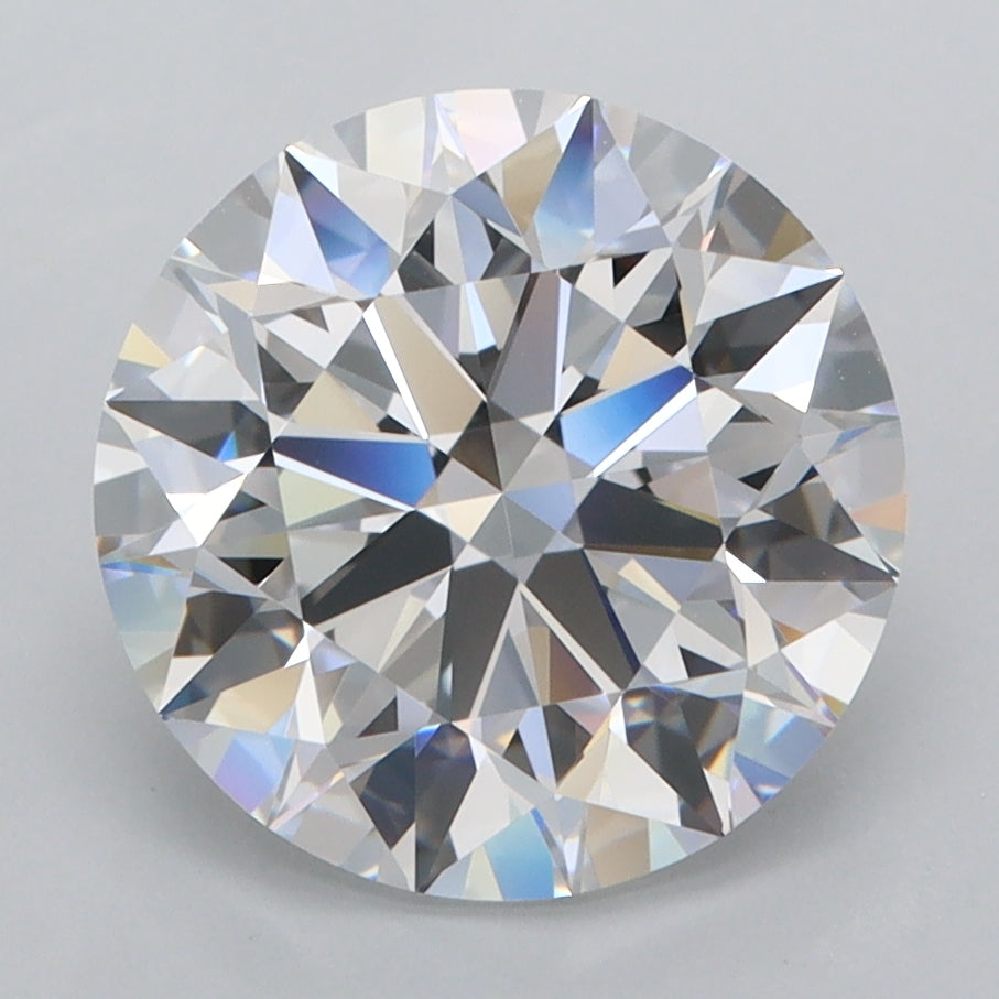 3.79 Carat Round Shaped, Ideal Cut, D Color, FL Clarity, IGI Certified Lab Grown Diamond