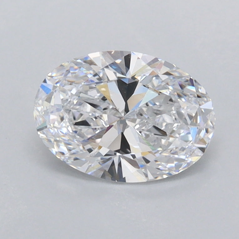 0.96 Carat Oval Shaped, Ideal Cut, D Color, FL Clarity, IGI Certified Lab Grown Diamond