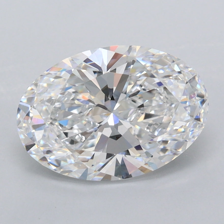2.06 Carat Oval Shaped, Ideal Cut, D Color, FL Clarity, IGI Certified Lab Grown Diamond