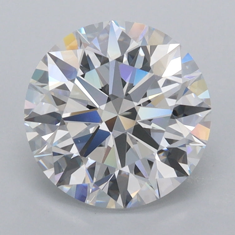 2.08 Carat Round Shaped, Ideal Cut, E Color, FL Clarity, IGI Certified Lab Grown Diamond