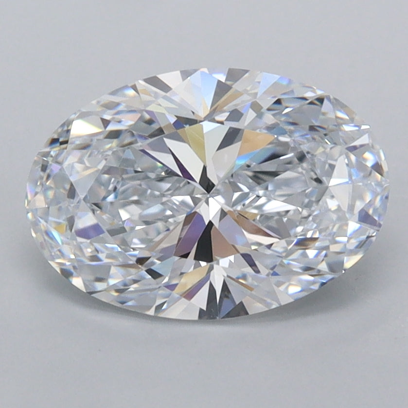 1.94 Carat Oval Shaped, Ideal Cut, E Color, FL Clarity, IGI Certified Lab Grown Diamond