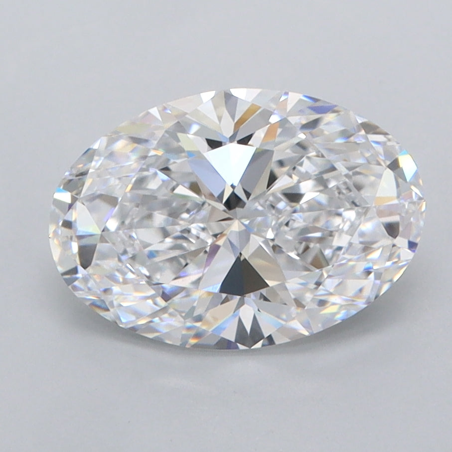 2.03 Carat Oval Shaped, Ideal Cut, D Color, FL Clarity, IGI Certified Lab Grown Diamond