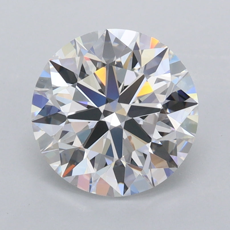 1.93 Carat Round Shaped, Ideal Cut, D Color, VVS1 Clarity, IGI Certified Lab Grown Diamond