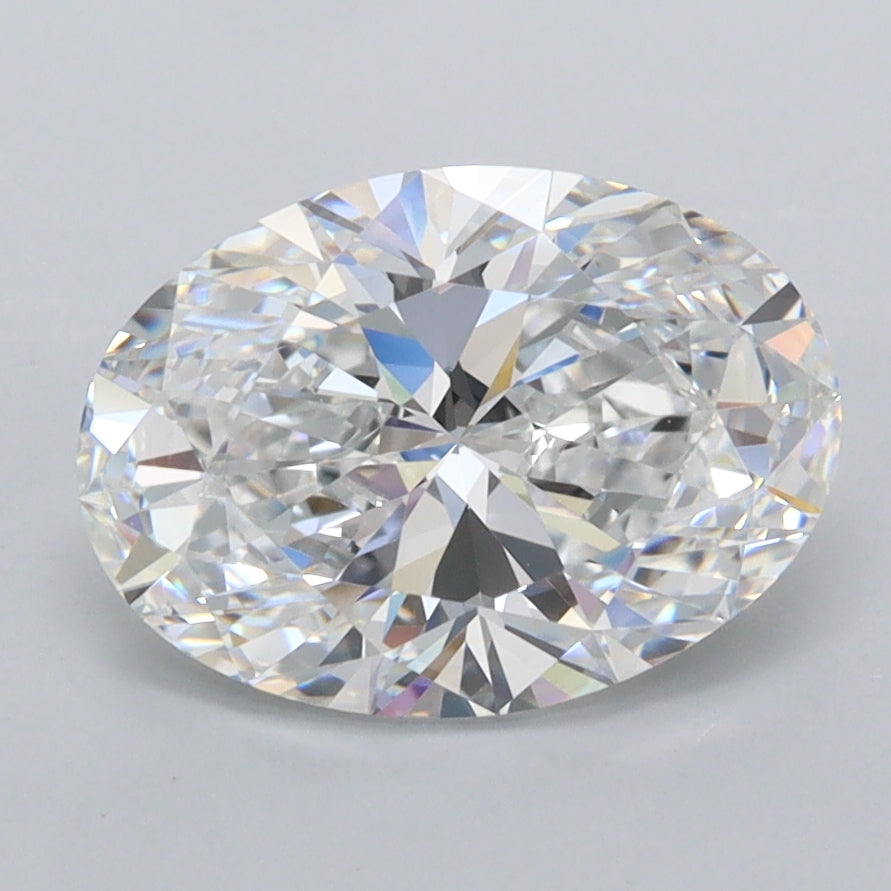 2.25 Carat Oval Shaped, Ideal Cut, D Color, FL Clarity, IGI Certified Lab Grown Diamond