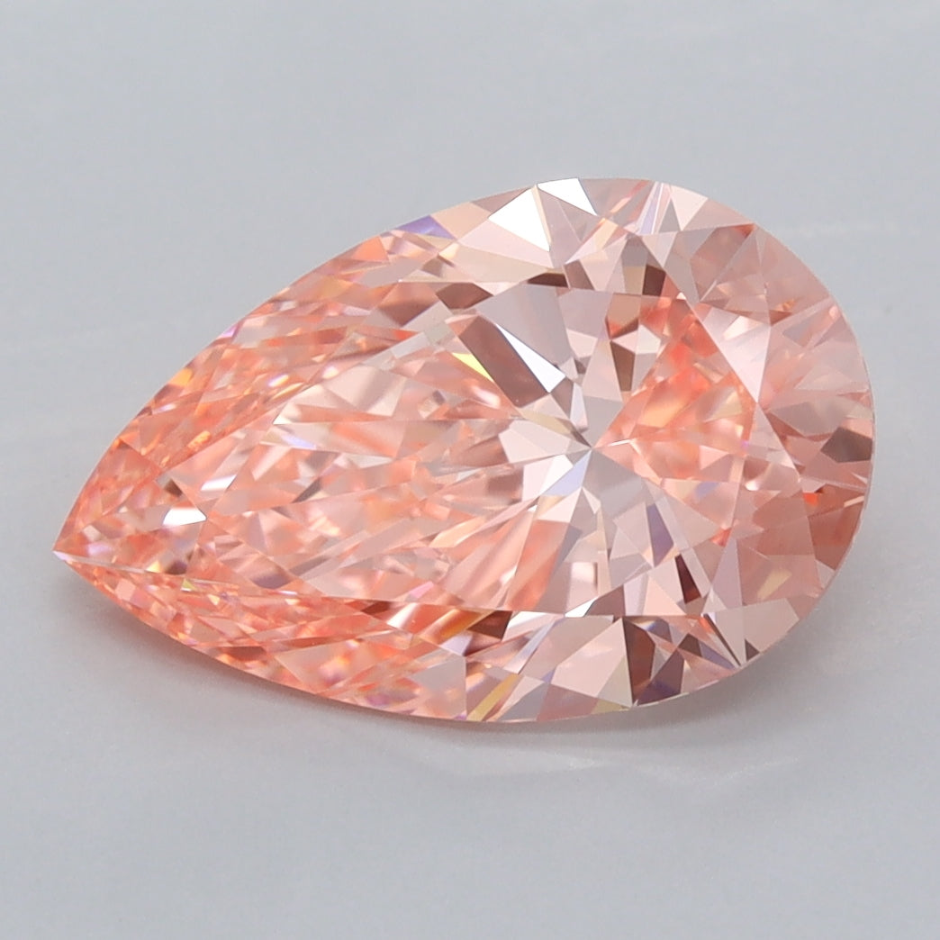 3.05 Carat Pear Shaped, Ideal Cut, VVS1 Clarity, IGI Certified Lab Grown Diamond