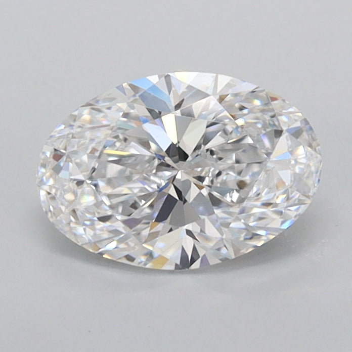 0.86 Carat Oval Shaped, Ideal Cut, D Color, FL Clarity, IGI Certified Lab Grown Diamond