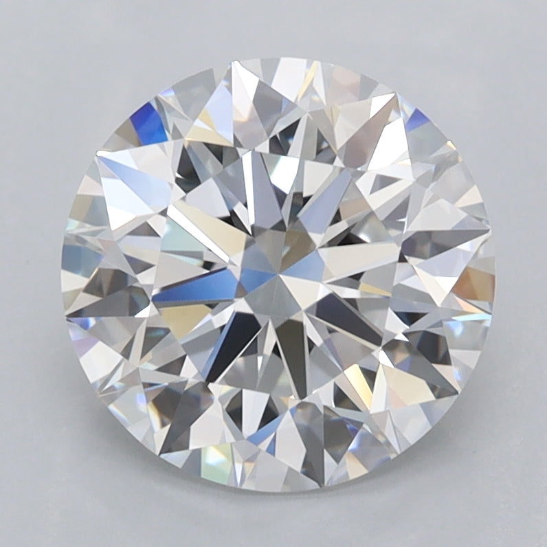 2.41 Carat Round Shaped, Ideal Cut, D Color, FL Clarity, IGI Certified Lab Grown Diamond