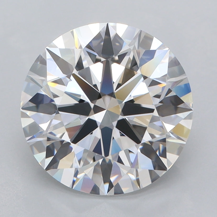 3.52 Carat Round Shaped, Ideal Cut, D Color, FL Clarity, IGI Certified Lab Grown Diamond