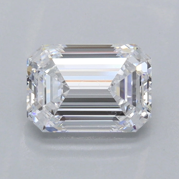 0.95 Carat Emerald Shaped, Ideal Cut, D Color, FL Clarity, IGI Certified Lab Grown Diamond