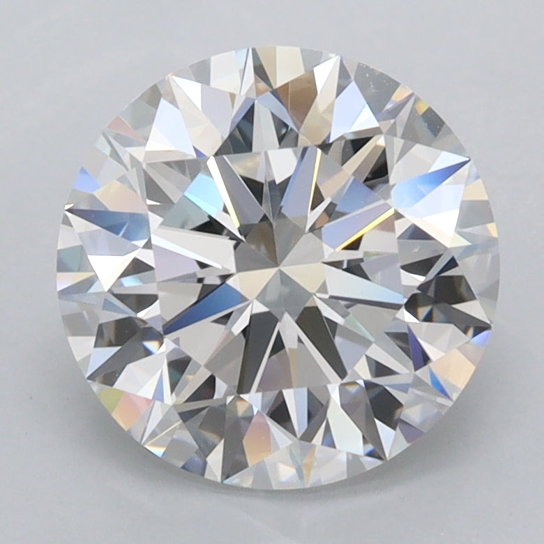 2.47 Carat Round Shaped, Ideal Cut, D Color, FL Clarity, IGI Certified Lab Grown Diamond