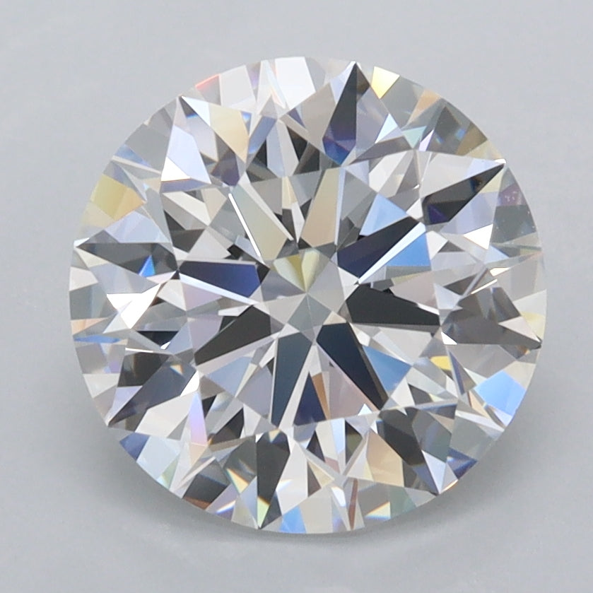 2.91 Carat Round Shaped, Ideal Cut, D Color, FL Clarity, IGI Certified Lab Grown Diamond