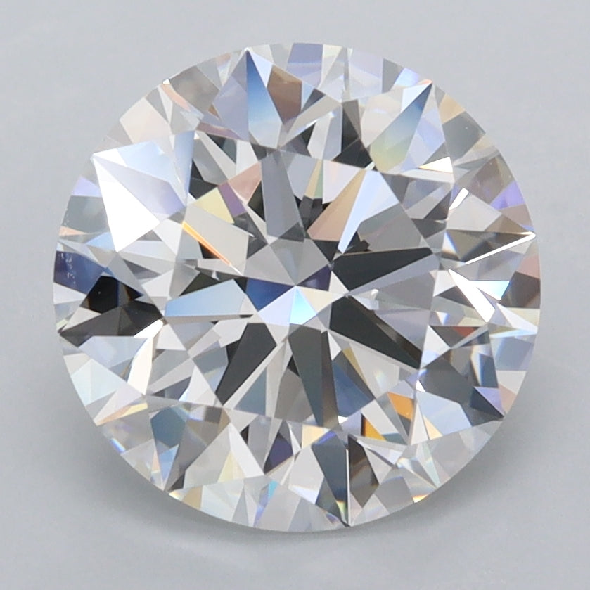 3.18 Carat Round Shaped, Ideal Cut, D Color, FL Clarity, IGI Certified Lab Grown Diamond