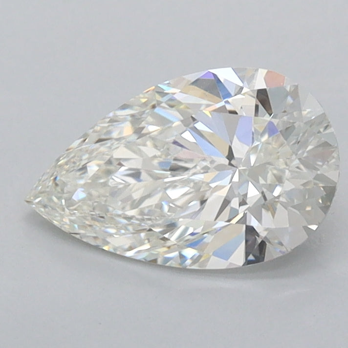 1.01 Carat Pear Shaped, Excellent Cut, F Color, FL Clarity, IGI Certified Lab Grown Diamond