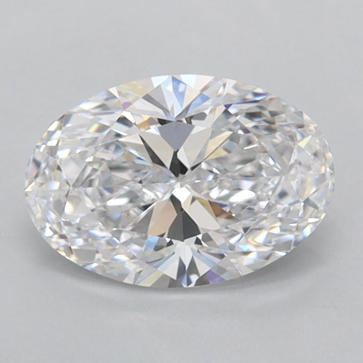 1.03 Carat Oval Shaped, Ideal Cut, D Color, FL Clarity, IGI Certified Lab Grown Diamond